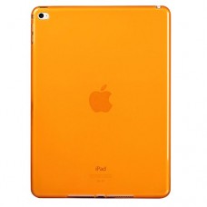 iPad Air 2 iPad 6 - TPU Soft Protective Tablet iPad Cover Case - Clear Orange